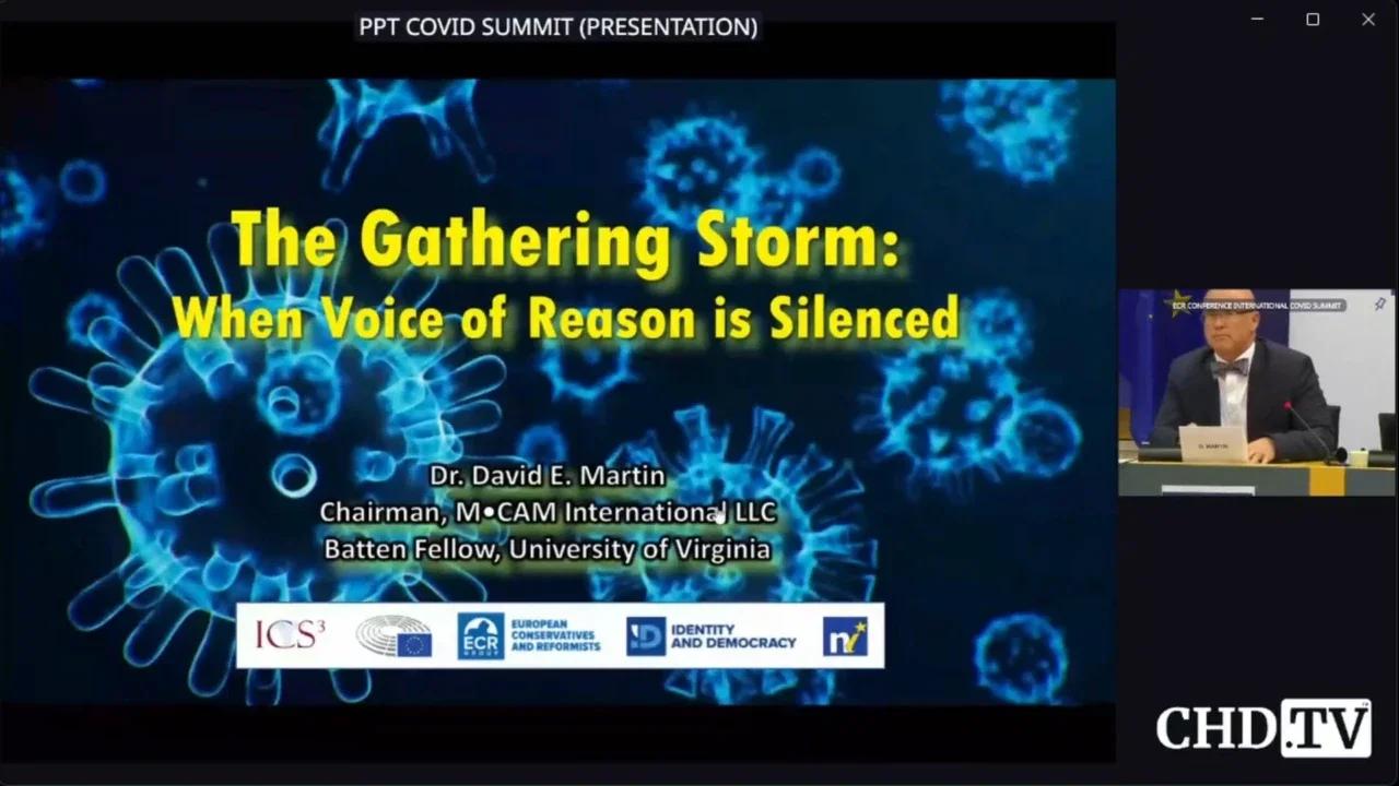 Coronaviruses have been identified as good a biowarfare 'platform' since 1965 - David Martin in the EU Parliament Covid Summit (with slides shown)