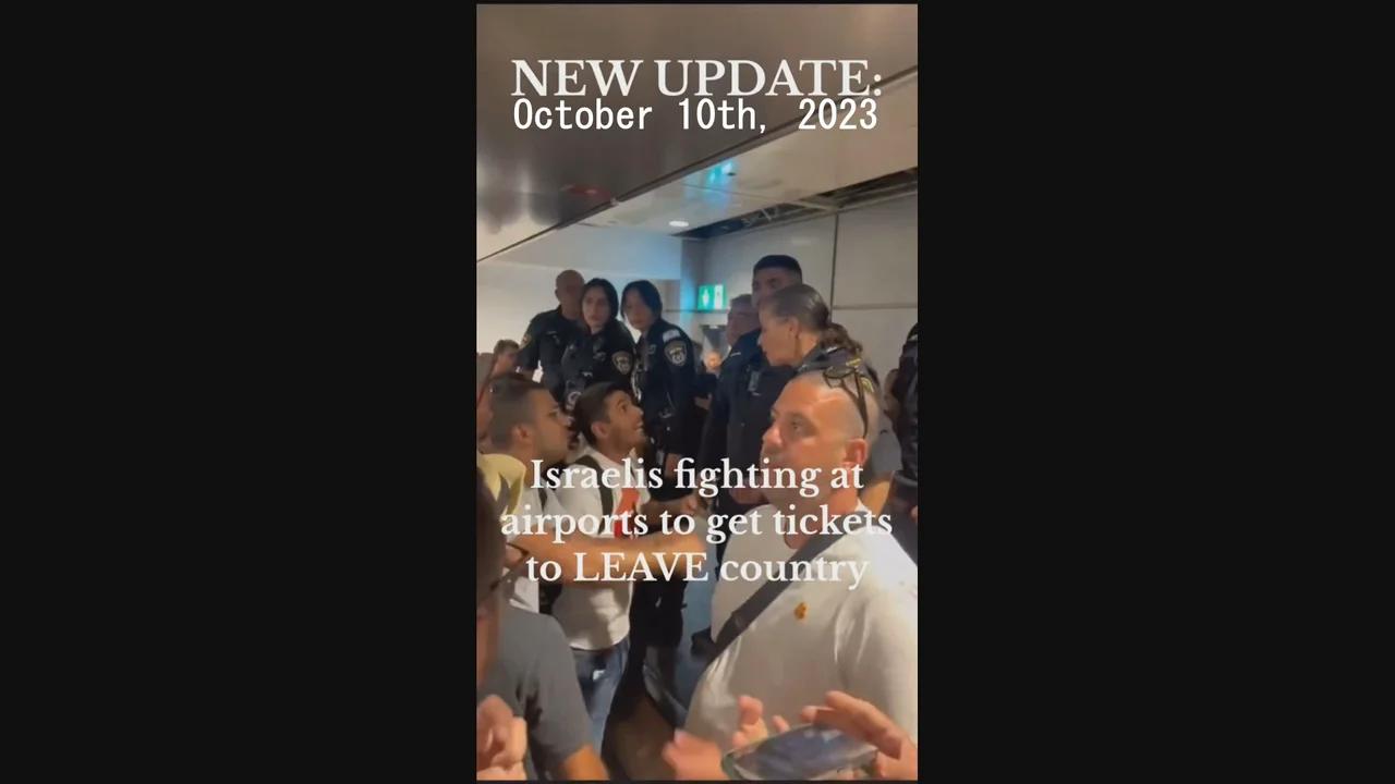 Israel, Ben Gurion Airport, They are trying to make our country open