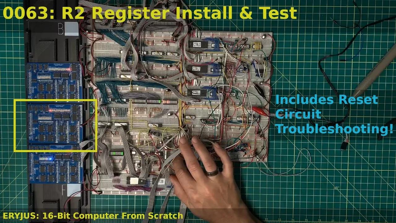 0063: R2 Register Install and Test | 16-Bit Computer From Scratch