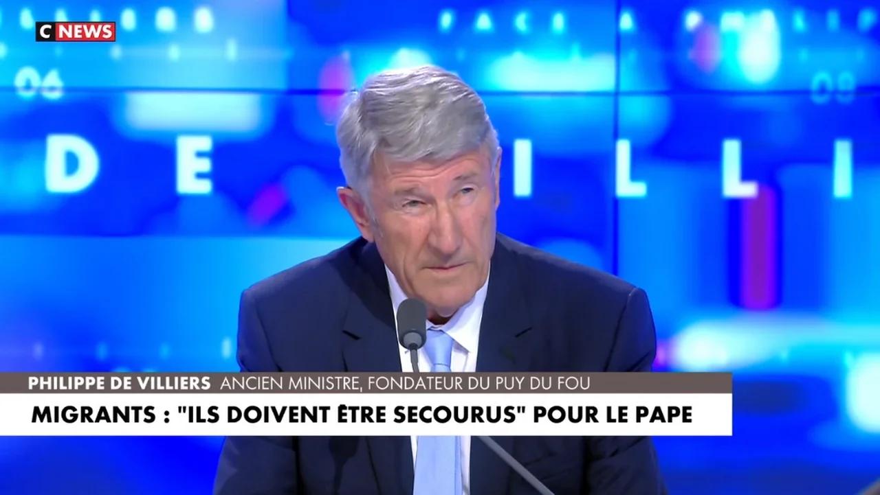 CNews Philippe de Villiers 22 09 2023 Le pape à Marseille