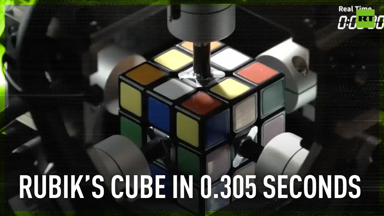 Robot solves Rubik’s Cube in 0.305 seconds
