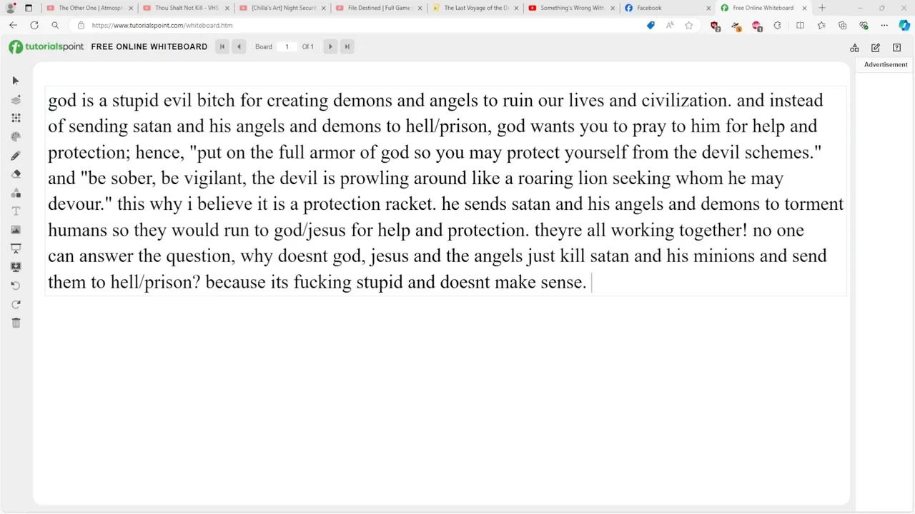 Why doesnt god destroy satan and his angels 