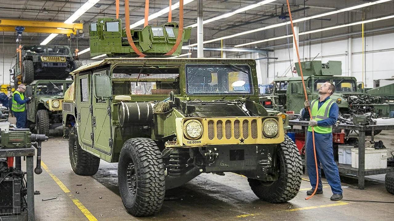 How the US Army Upgrades and Repairs Its Humvees Inside Massive Factory.