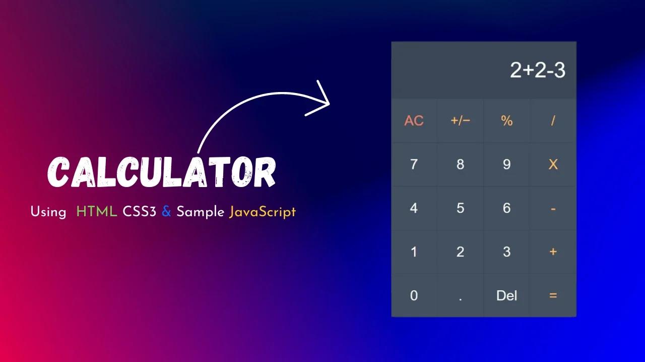 Making a Calculator in HTML CSS & JavaScript tutorial #coding #notalking