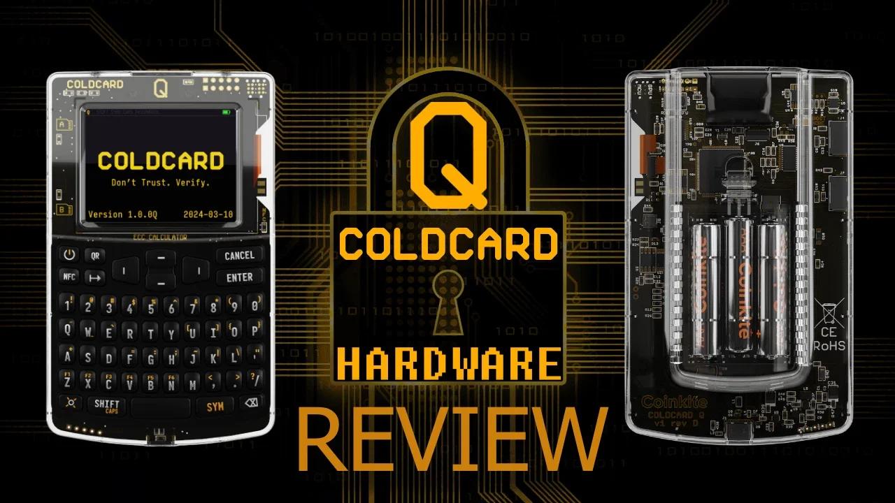 Review do Hardware da Coldcard Q carteira Bitcoin mais segura