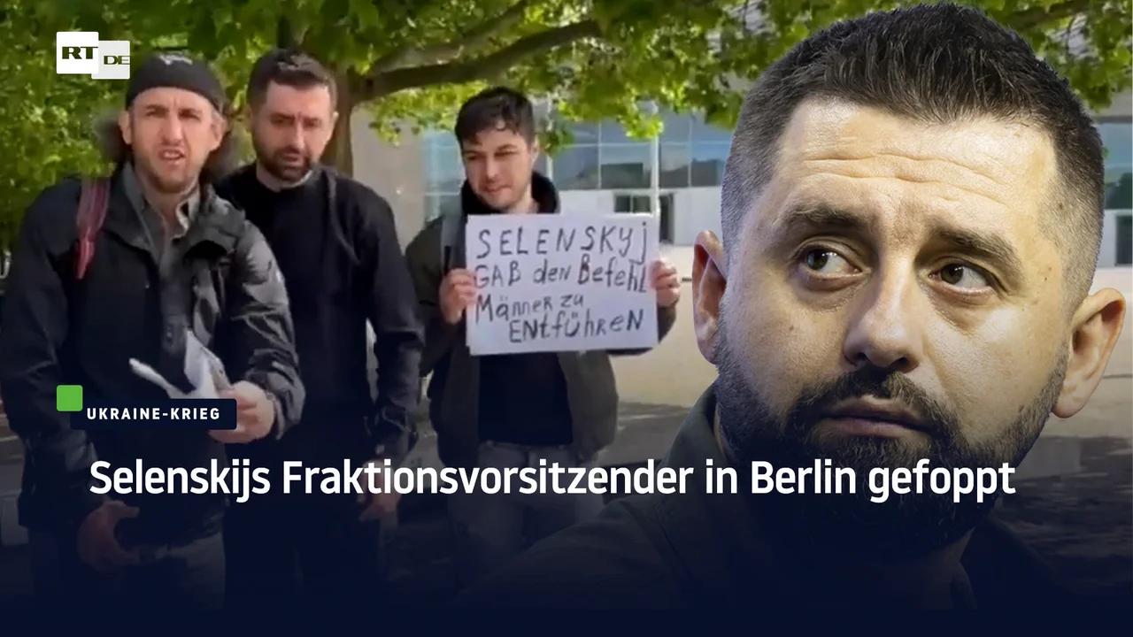 ⁣Peinlich: Selenskijs Fraktionsvorsitzender in Berlin gefoppt