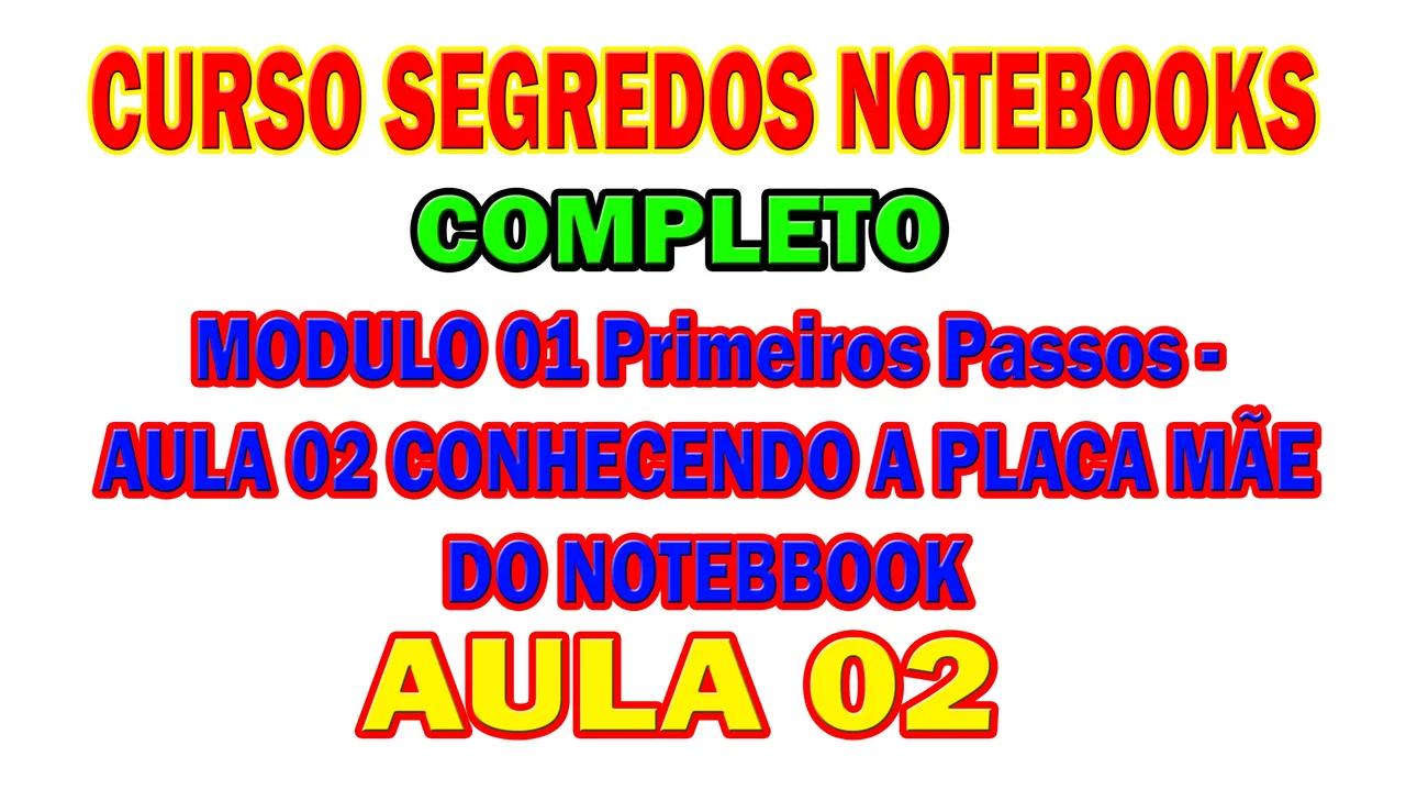 MODULO 01 Primeiros Passos - AULA 02 CONHECENDO A PLACA MÃE DO NOTEBBOOK