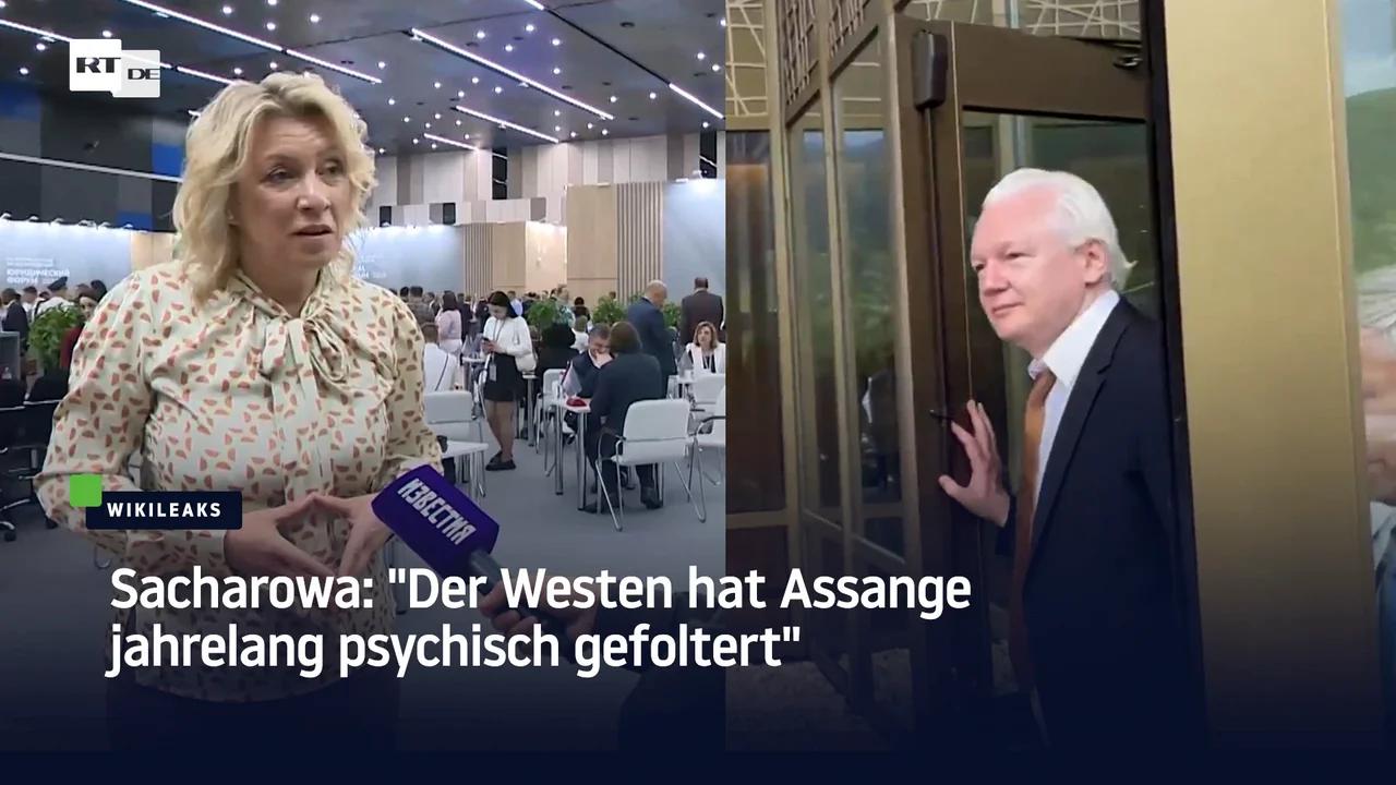 ⁣Sacharowa: "Der Westen hat Assange jahrelang psychisch gefoltert"