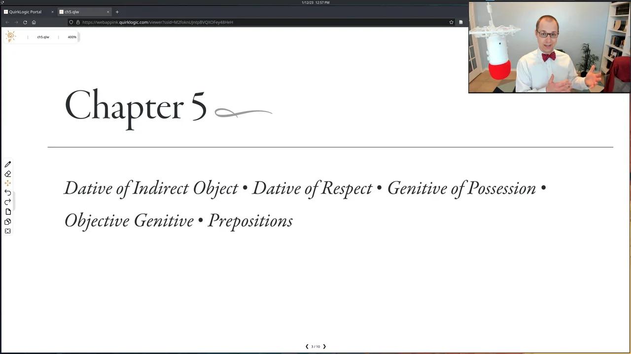 Ch. 5: Datives, Genitives, & Prepositions - Introduction to Classical ...