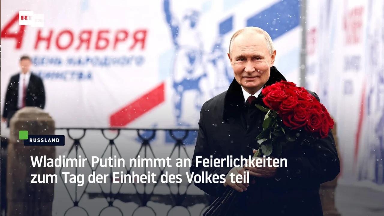 ⁣Wladimir Putin nimmt an Feierlichkeiten zum Tag der Einheit des Volkes teil