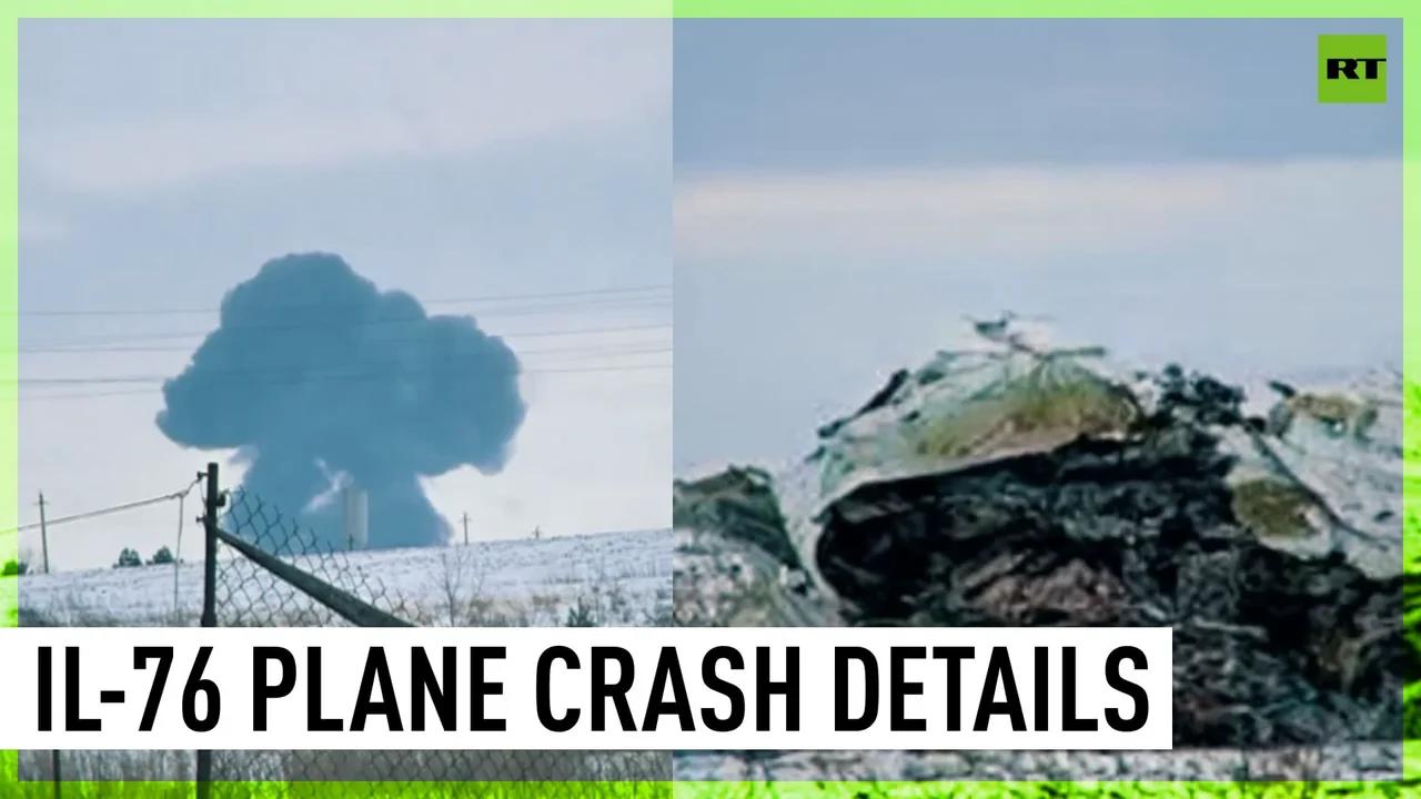 Russian IL-76 Plane Carrying 65 Ukrainian POWs Crashes In Belgorod