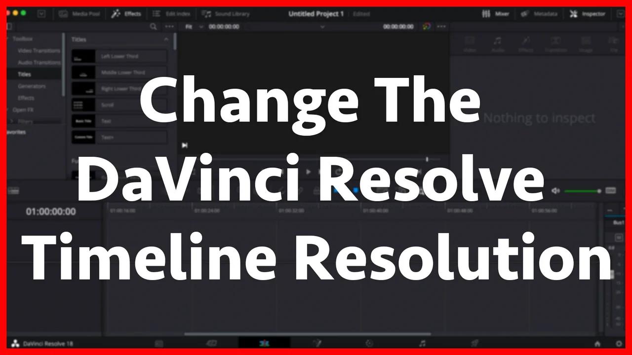 davinci resolve make timeline full screen
