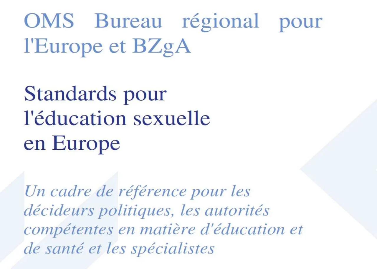 Oms • Standards Pour Léducation Sexuelle En Europe