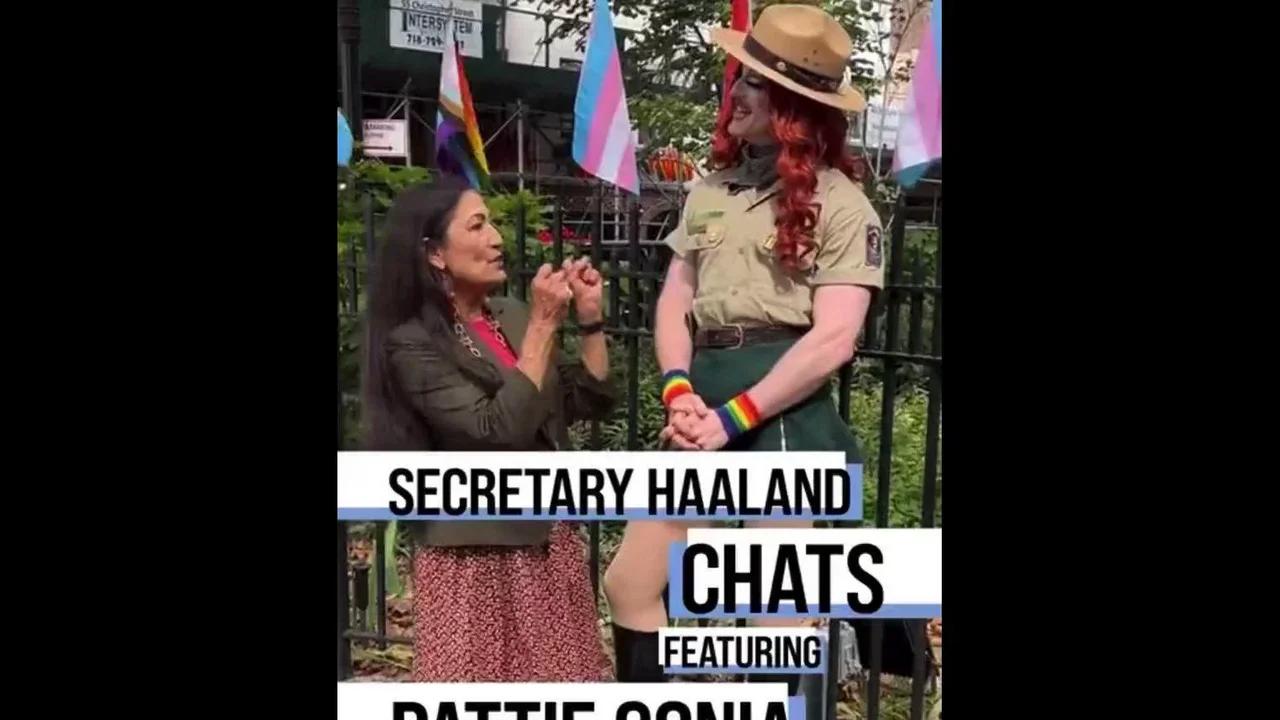 Ian Miles Cheong US Secretary Of The Interior Deb Haaland Talks To 
