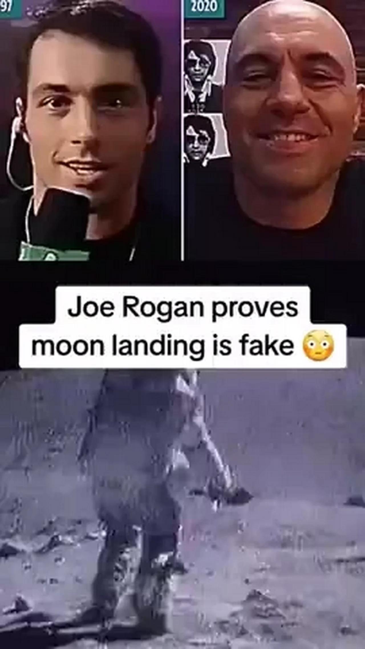 Joe Rogan proves moon landing is fake