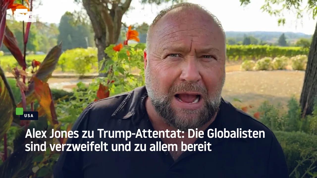 ⁣Alex Jones zu Trump-Attentat: Die Globalisten sind verzweifelt und zu allem bereit