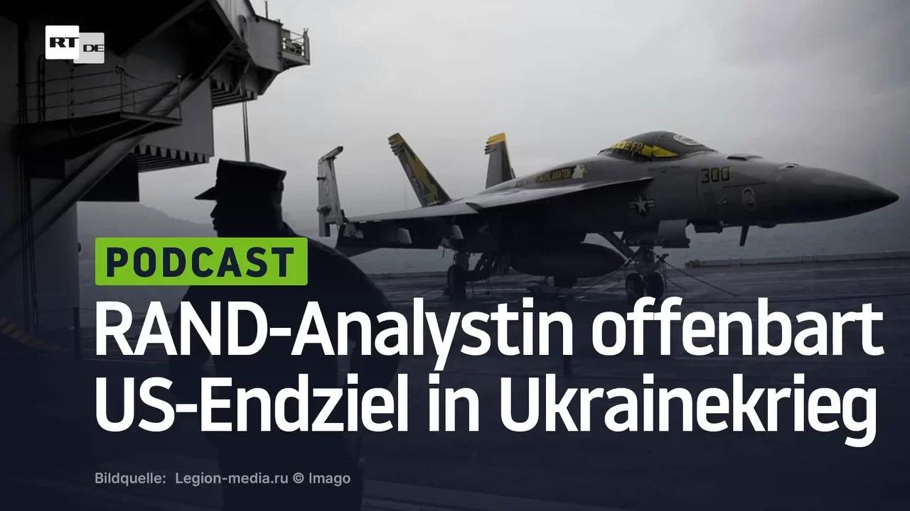 ⁣RAND-Analystin offenbart US-Endziel in Ukrainekrieg