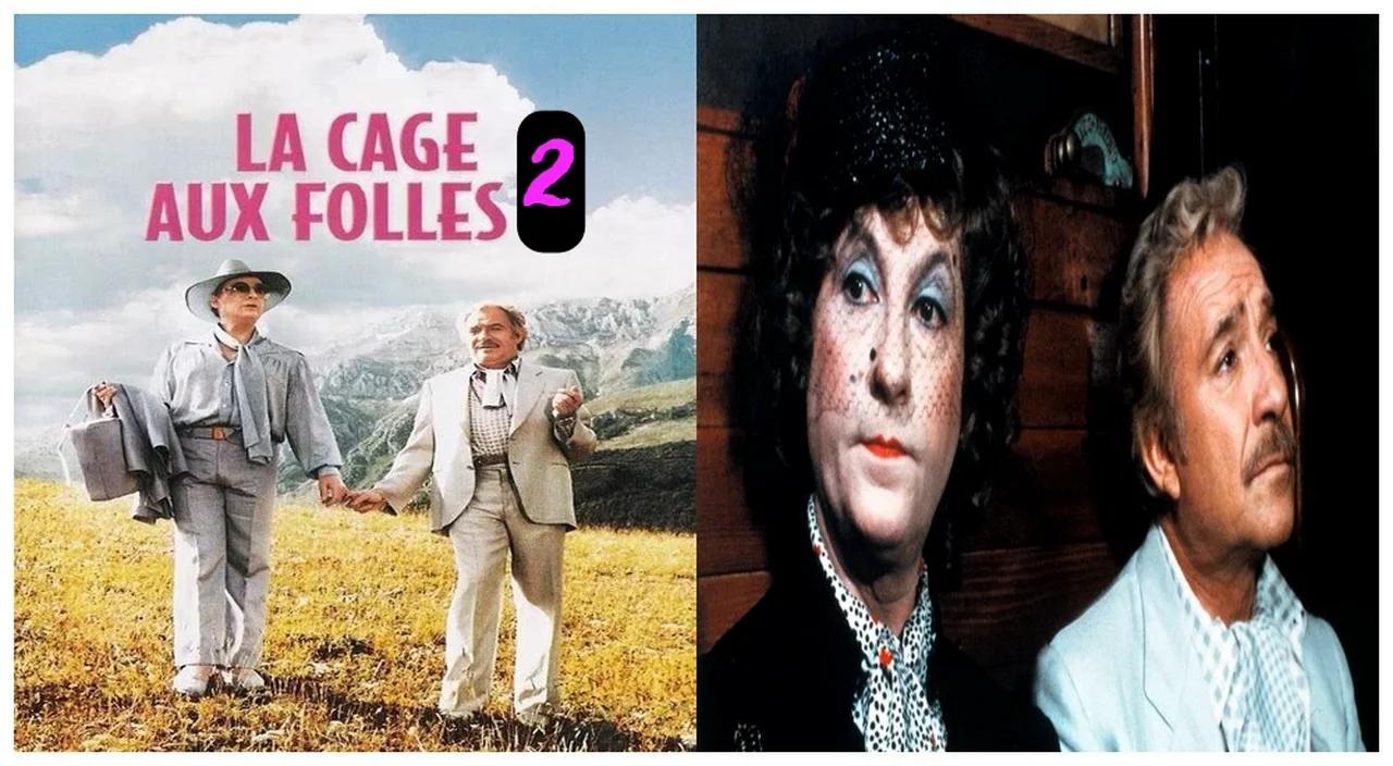 " La cage aux folles " ( 2 ) ( film, 1980 ) avec Michel Serrault / Ugo