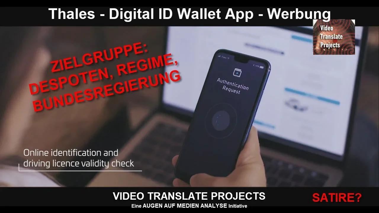 Thales- Digital ID Wallet App Werbung - Version für Regime & Regierungen