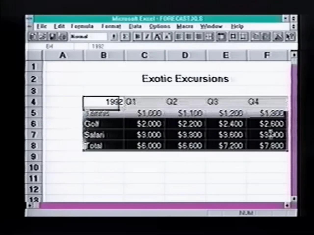 Introduction to Microsoft Excel 1990