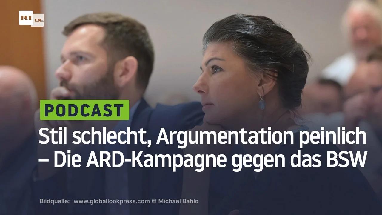 ⁣Stil schlecht, Argumentation peinlich – Die ARD-Kampagne gegen das BSW