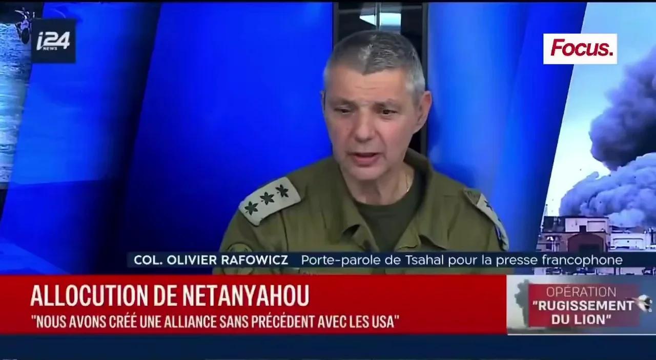 🇮🇱🇮🇷 Olivier Rafowicz porte-parole de Tsahal : « Nous sommes dans une ...