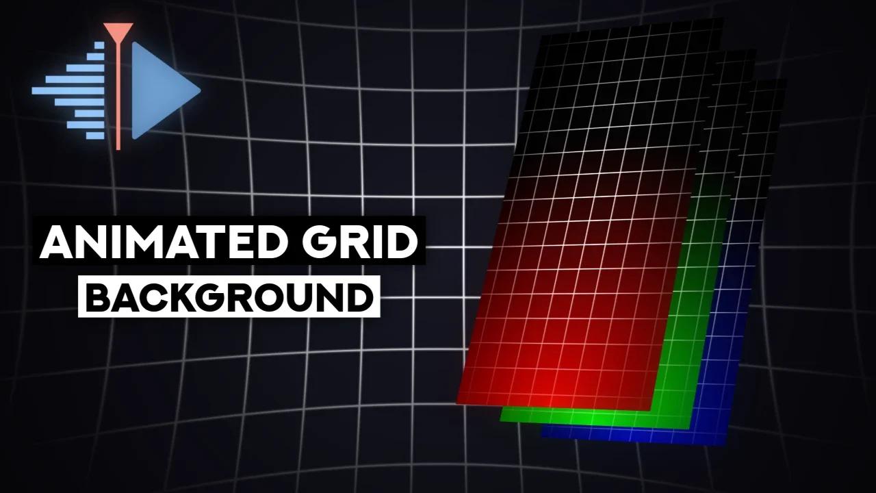 Kdenlive Animated Grid Background Tutorial