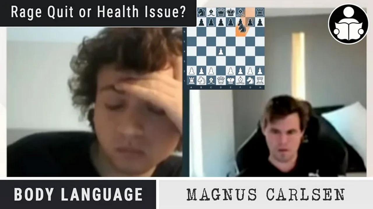 Body Language - Chess Champion Magnus Carlsen, Rage Quit or Medical ...