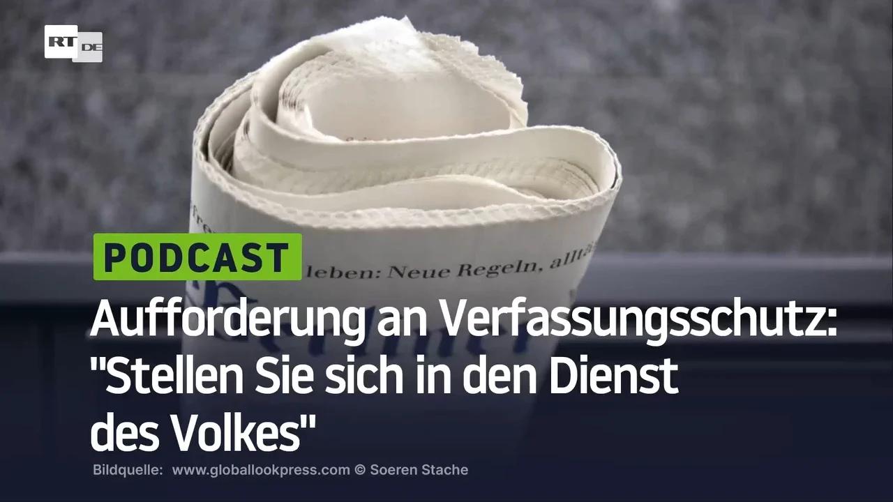 ⁣Aufforderung an Verfassungsschutz: 