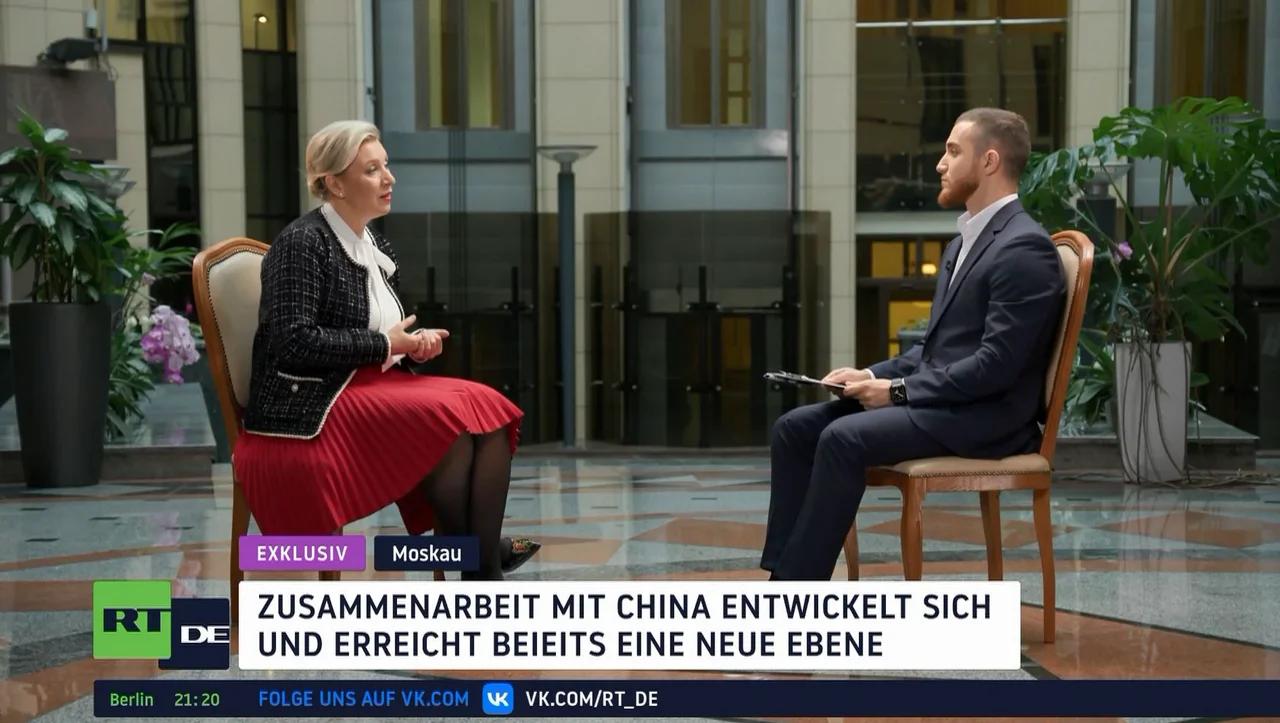 ⁣Maria Sacharowa im Exklusiv-Interview mit RT China – Highlights