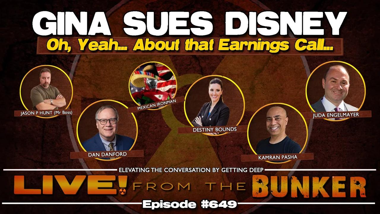 Live From The Bunker 649: Gina Carano Sues Disney, Lucasfilm | Panel Discussion