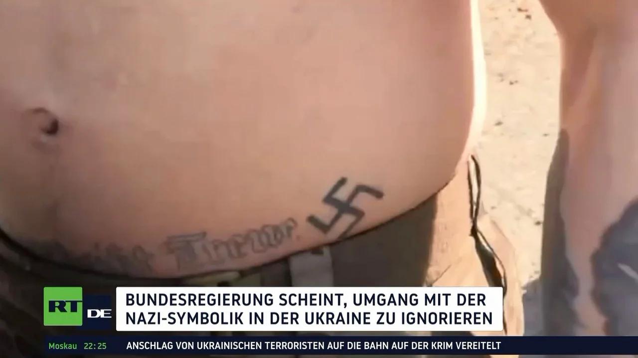 ⁣Bundesregierung scheint Verbreitung von Nazi-Symbolik in der Ukraine zu ignorieren
