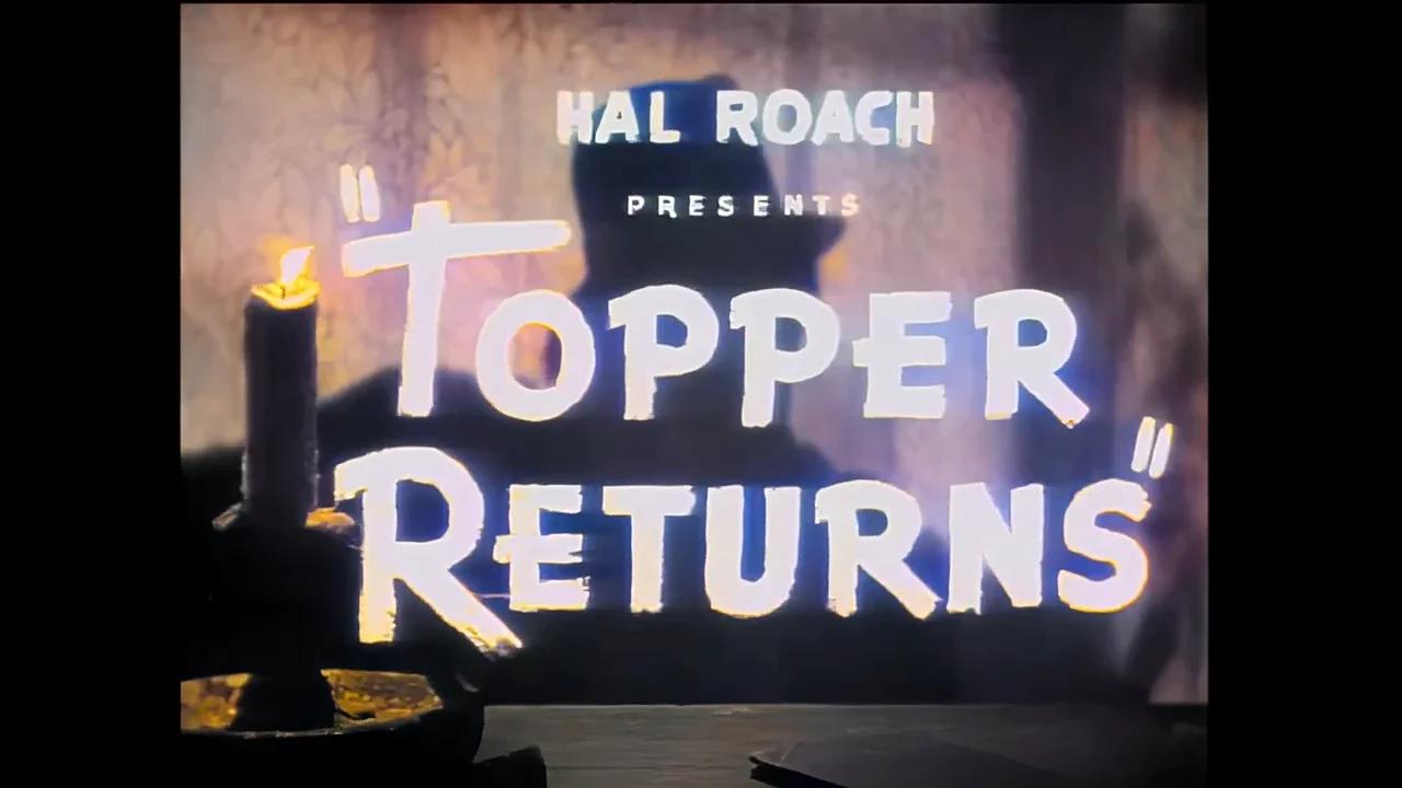 Topper Returns 1941 HD | Comedy, mystery, murder, suspense & fantasy ...