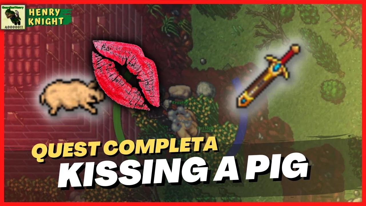 TIBIA QUESTS #25 COMO FAZER A QUEST (KISSING A PIG) COMPLETA