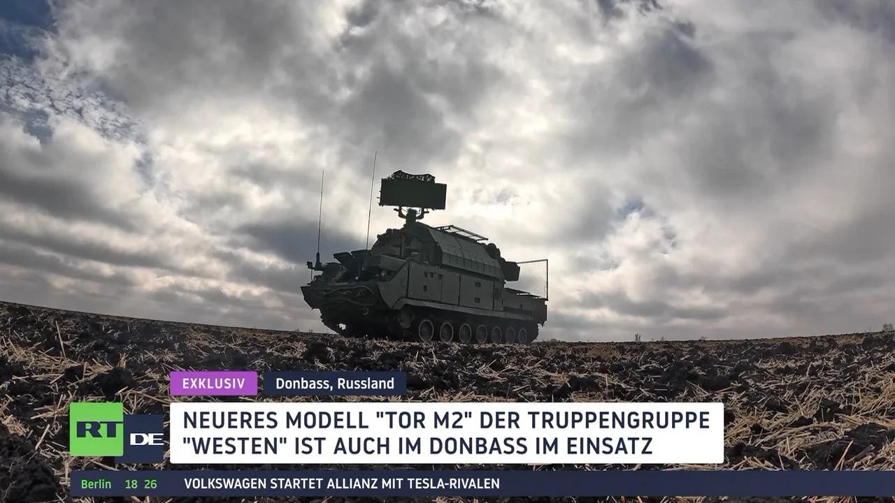 ⁣Exklusiv von der Donbass-Front: Luftabwehrkomplex Tor-M2 im Einsatz