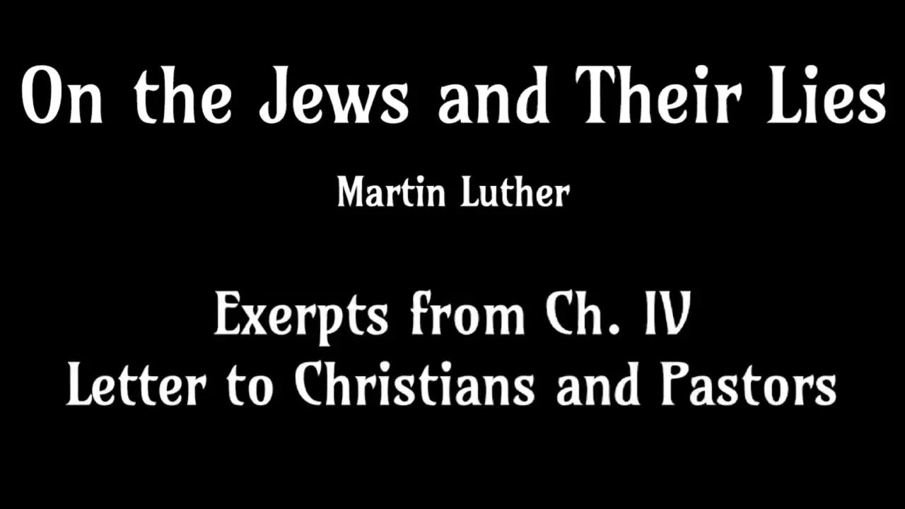 On the Jews and Their Lies by Martin Luther