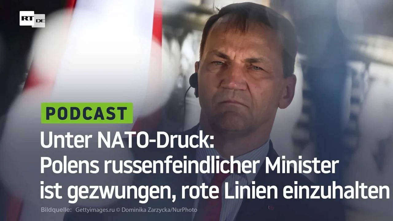 ⁣Unter NATO-Druck: Polens russenfeindlicher Minister ist gezwungen, rote Linien einzuhalten