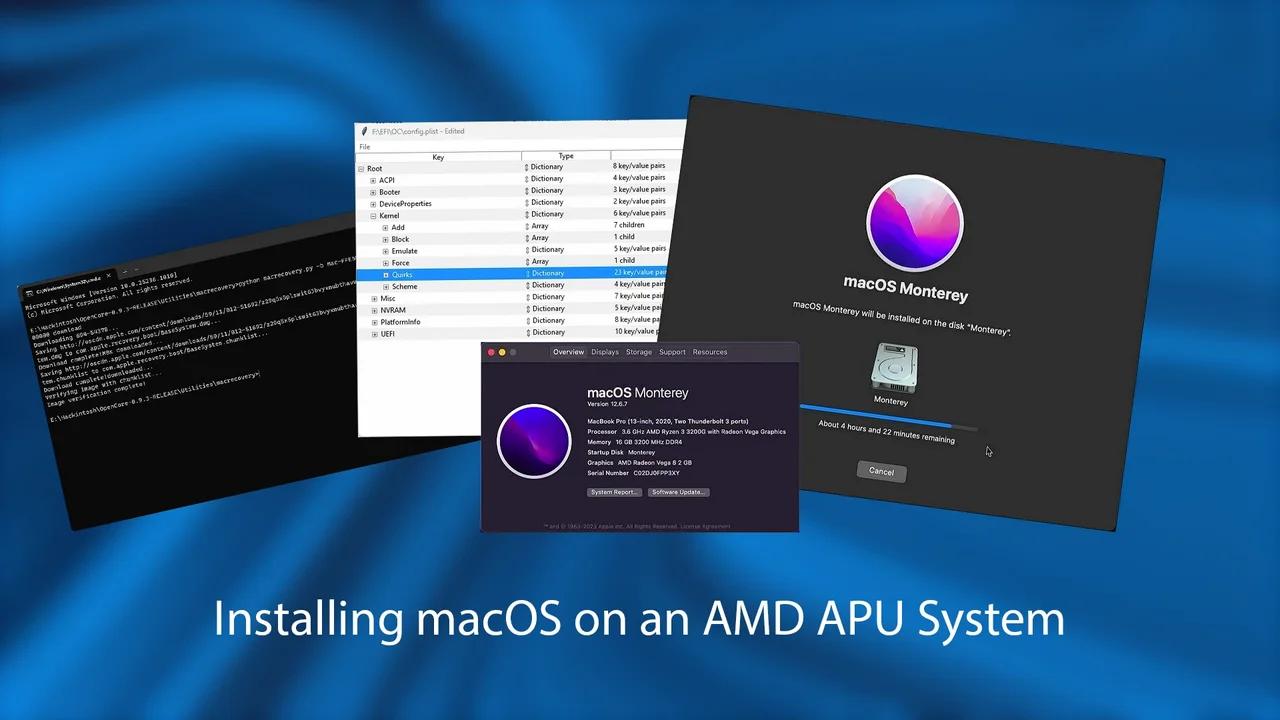 Installing macOS on an AMD APU System