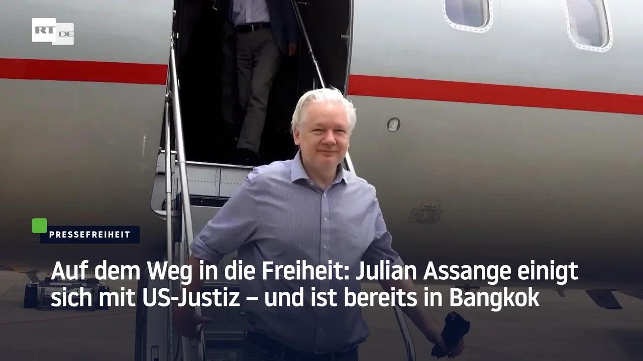 ⁣Auf dem Weg in die Freiheit: Julian Assange einigt sich mit US-Justiz – und ist bereits in Bangkok