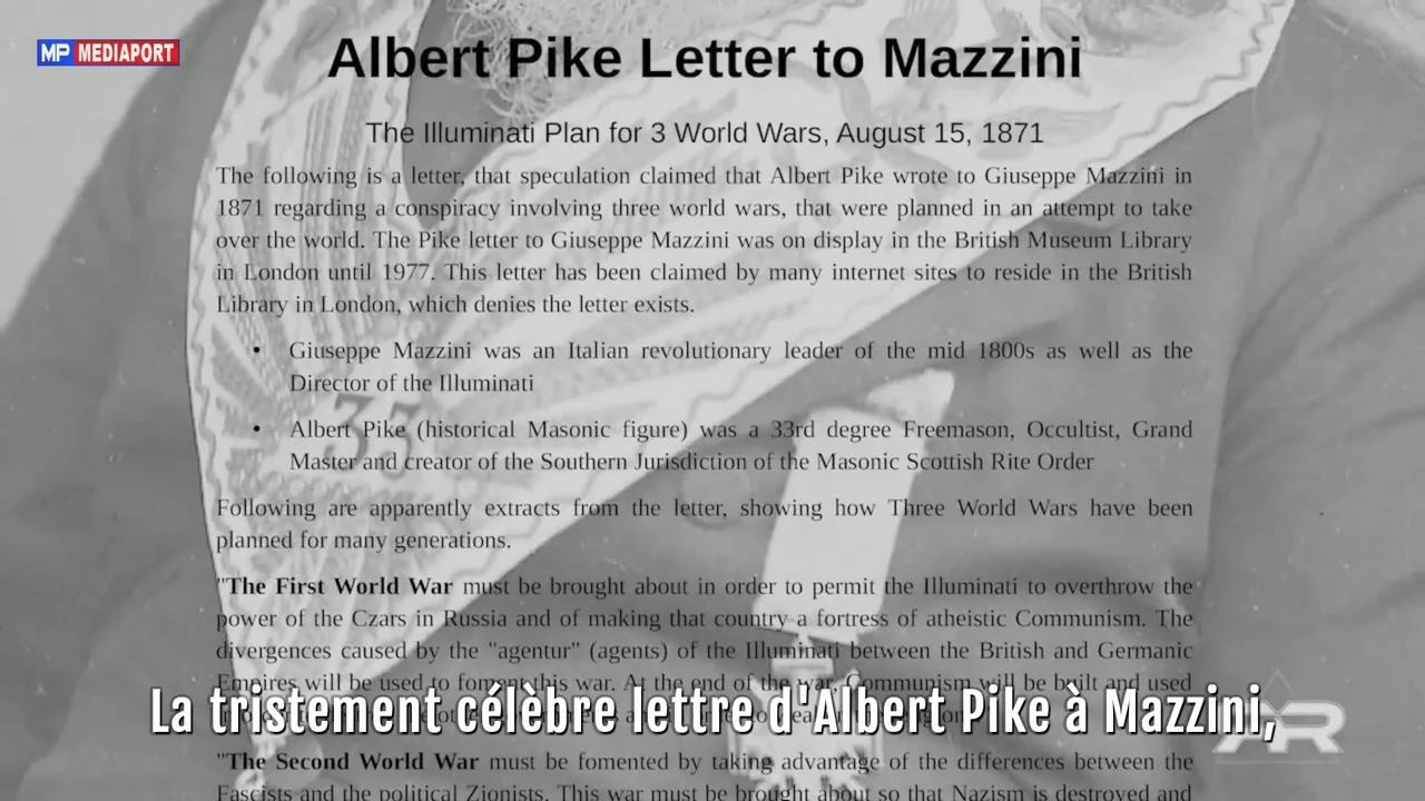 La lettre d'Albert Pike à Mazzini