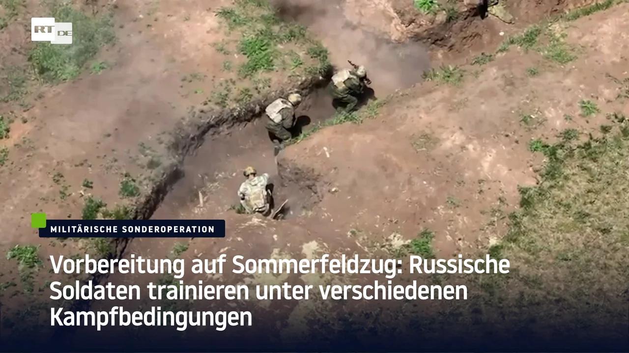 ⁣Vorbereitung auf Sommerfeldzug: Russische Soldaten trainieren unter verschiedenen Kampfbedingungen