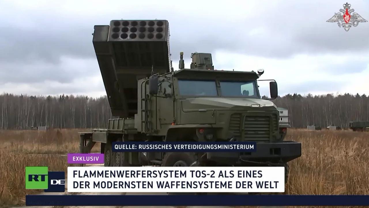 ⁣Eines der modernsten Waffensysteme der Welt: Der thermobarische Mehrfachraketenwerfer TOS-2