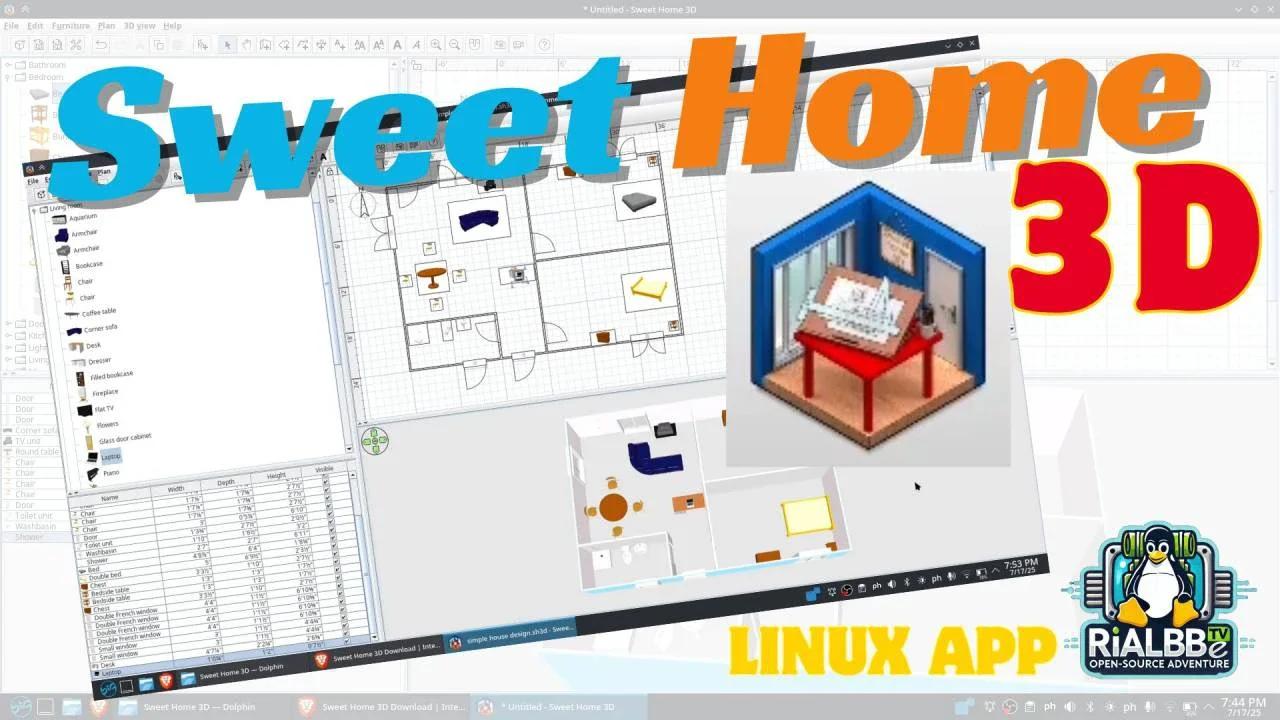 Sweet Home 3D on Linux: Free Interior Design Software!