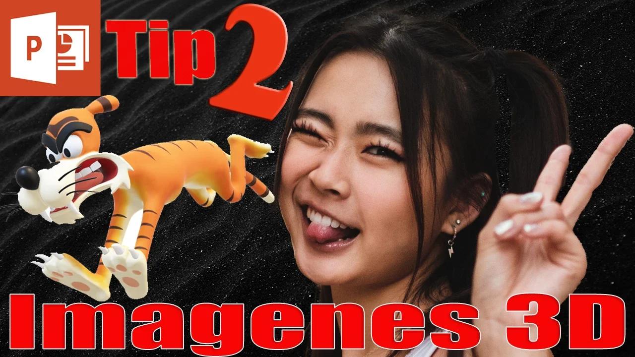 🆕 Como insertar IMAGENES en 3D en PowerPoint 2019 Modelos 3D Tip 2