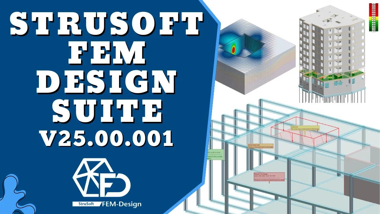 StruSoft FEM-Design Suite v25 | Finite Element Structural Analysis