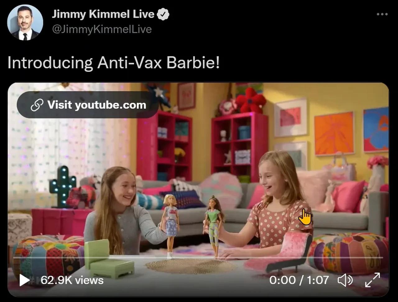 AntiVax Barbie & 'Let's Go Brandon' Ken