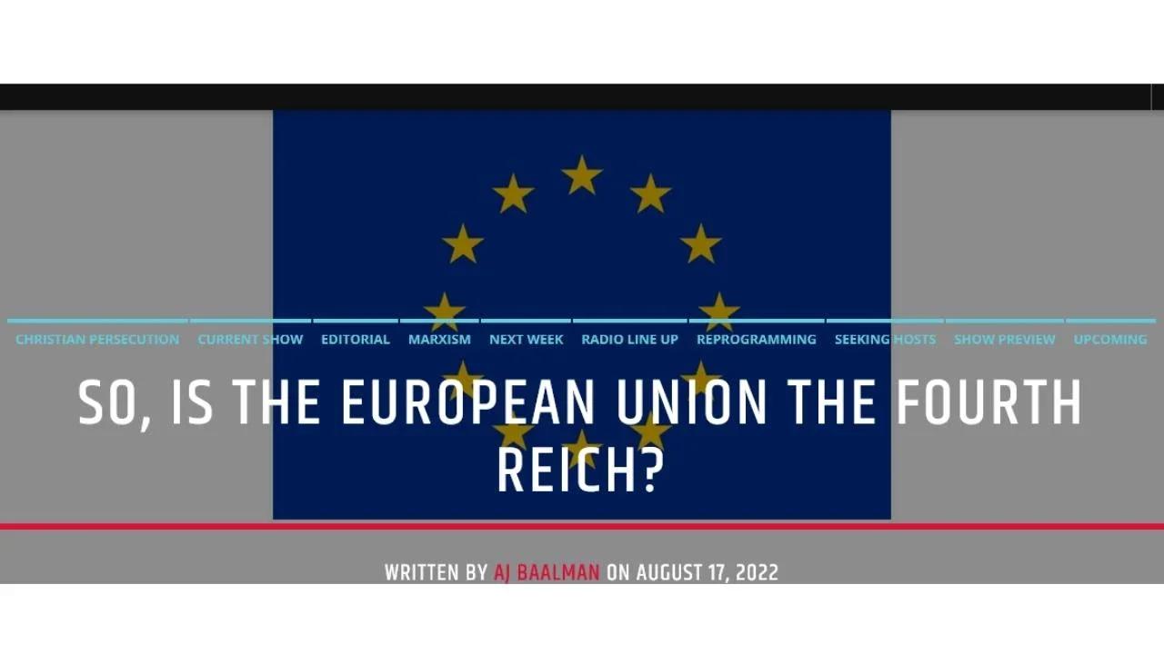 So, is The European Union The Fourth Reich?