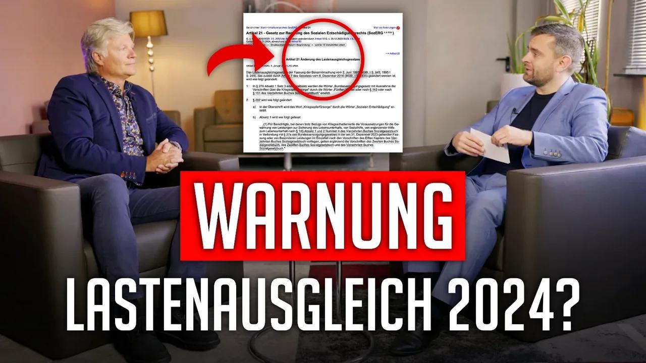 Warnung! Lastenausgleich 2024? Thomas Trepnau im Interview