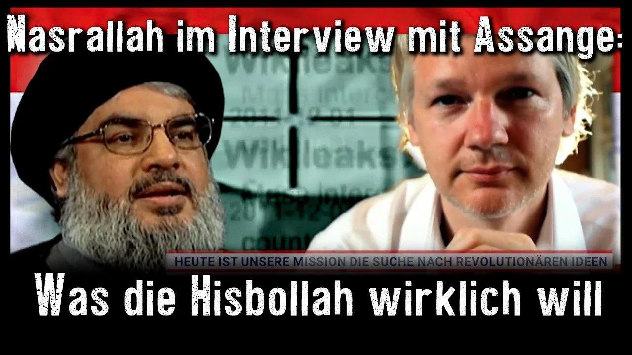 ⁣Nasrallah im Interview mit Assange: Was die Hisbollah wirklich will