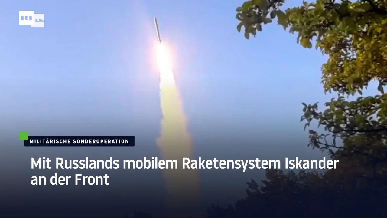 ⁣Mit Russlands mobilem Raketensystem Iskander an der Front